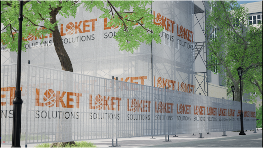 STAUBSCHUTZNETZ bedruckt 50 g/m²