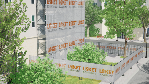 STAUBSCHUTZNETZ bedruckt 50 g/m²
