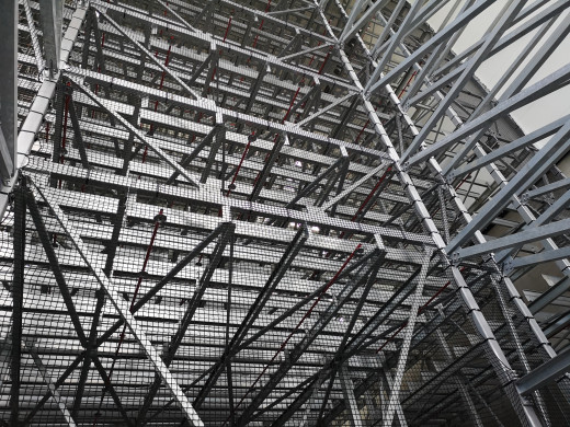 Regalschutznetz Polypropylen (PP) – 5 mm, Maschenweite 45 × 45 mm