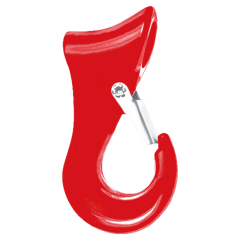 Seilgleithaken OAKLINE für den forstlichen Bodenzug nach DIN 30754